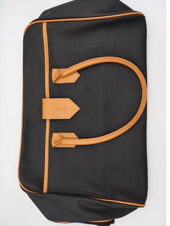 Yves Saint Laurent Handbags - Yves Saint Laurent Black Tote with Tan Leather Trim